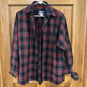 Pendleton Knockabouts 100% Virgin Wool Plaid Button Down Shirt. Size Large